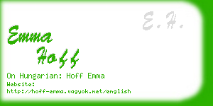 emma hoff business card